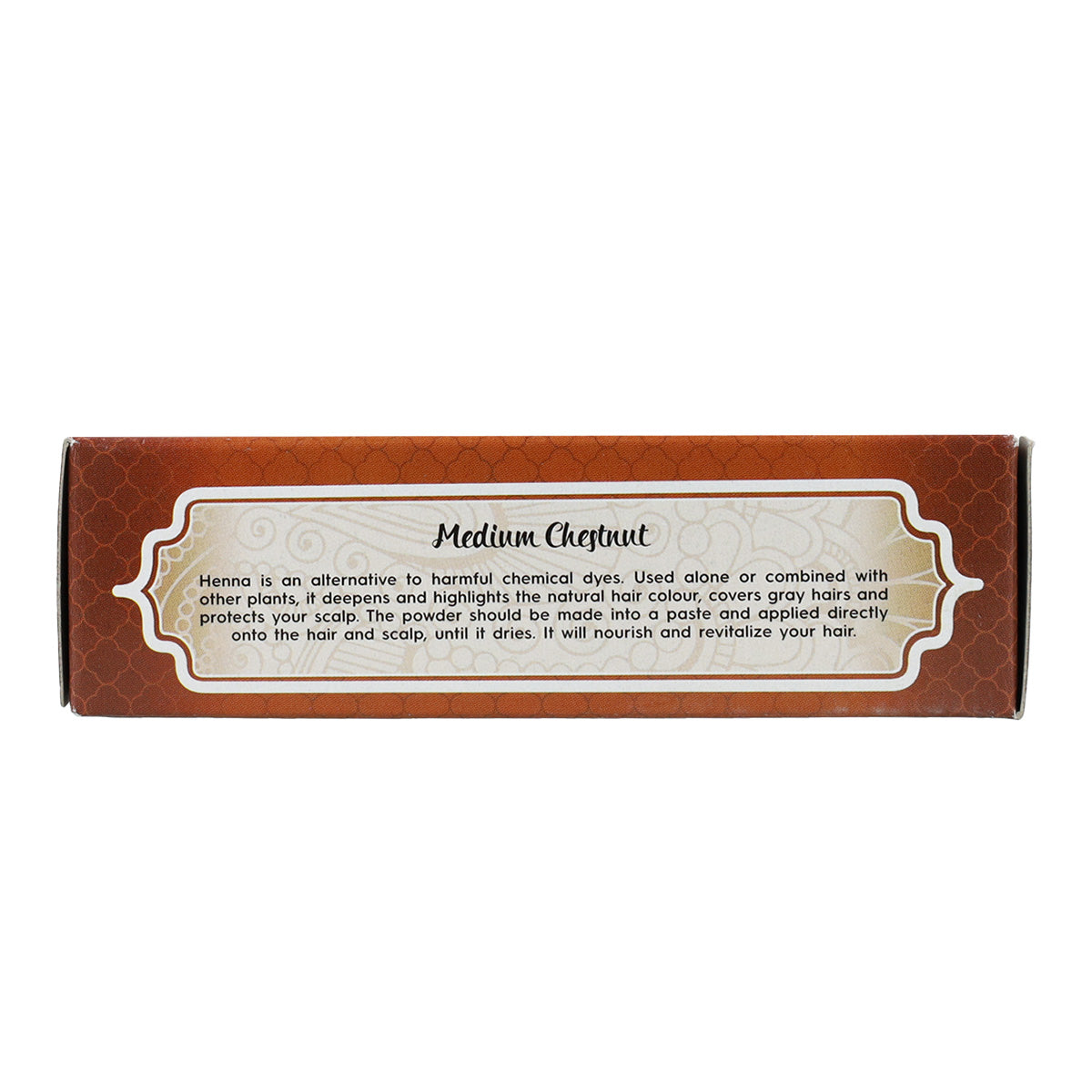 Tinte Henna Castañao medio en polvo Radhe Shyam 100 g