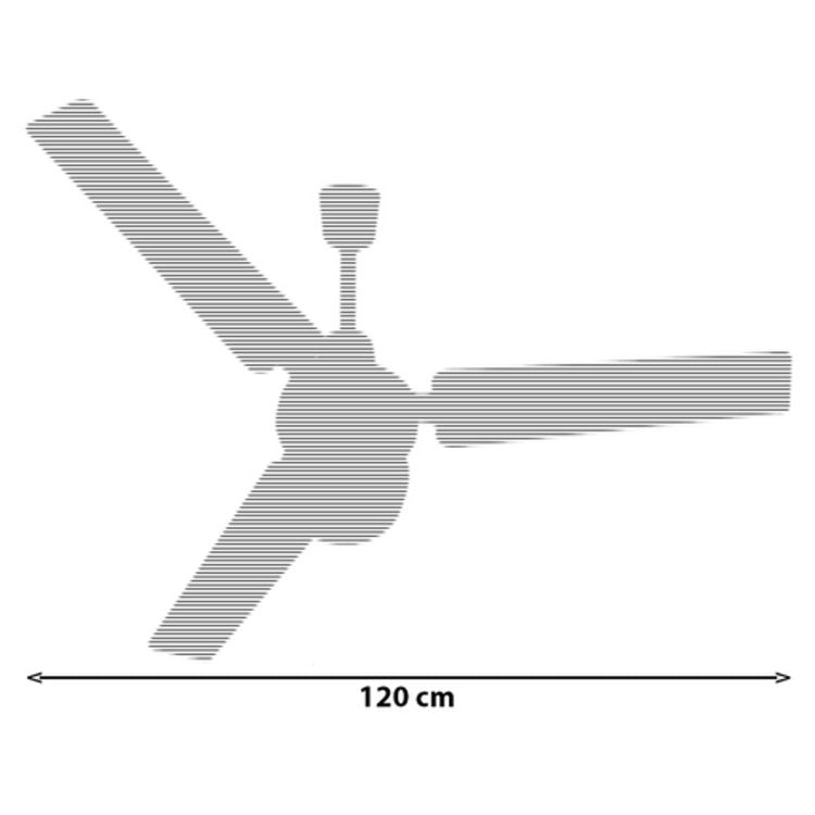 Ventilador De Techo Con Luz Diam. 120cm Mundofan Con Mando Empotrable A Pared_2