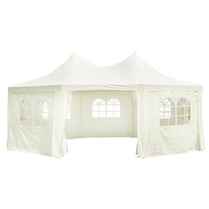 Vidaxl Carpa De Fiesta Octogonal Crema 6x4,4x3,5 M_1