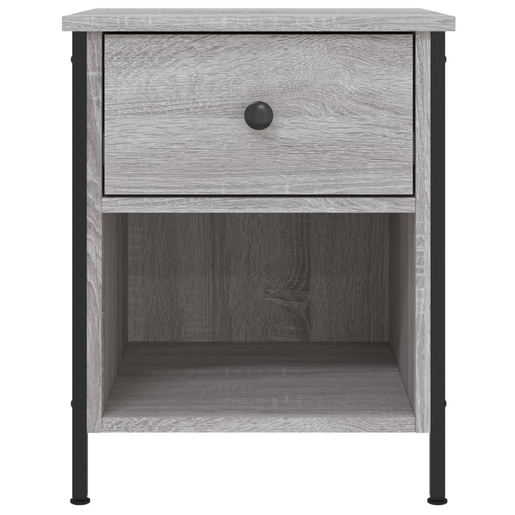 Mesita De Noche Madera De Ingeniería Gris Sonoma 40x42x50 Cm_4