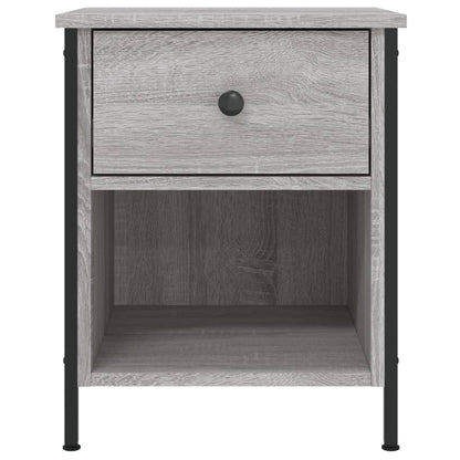 Mesita De Noche Madera De Ingeniería Gris Sonoma 40x42x50 Cm_4