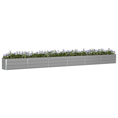 Jardinera Gris Claro 580 X 50 X 45 Cm Acero Galvanizado_2