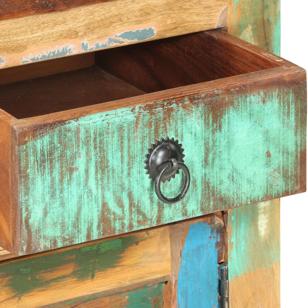 Aparador De Madera Maciza Reciclada 70x35x65 Cm_3