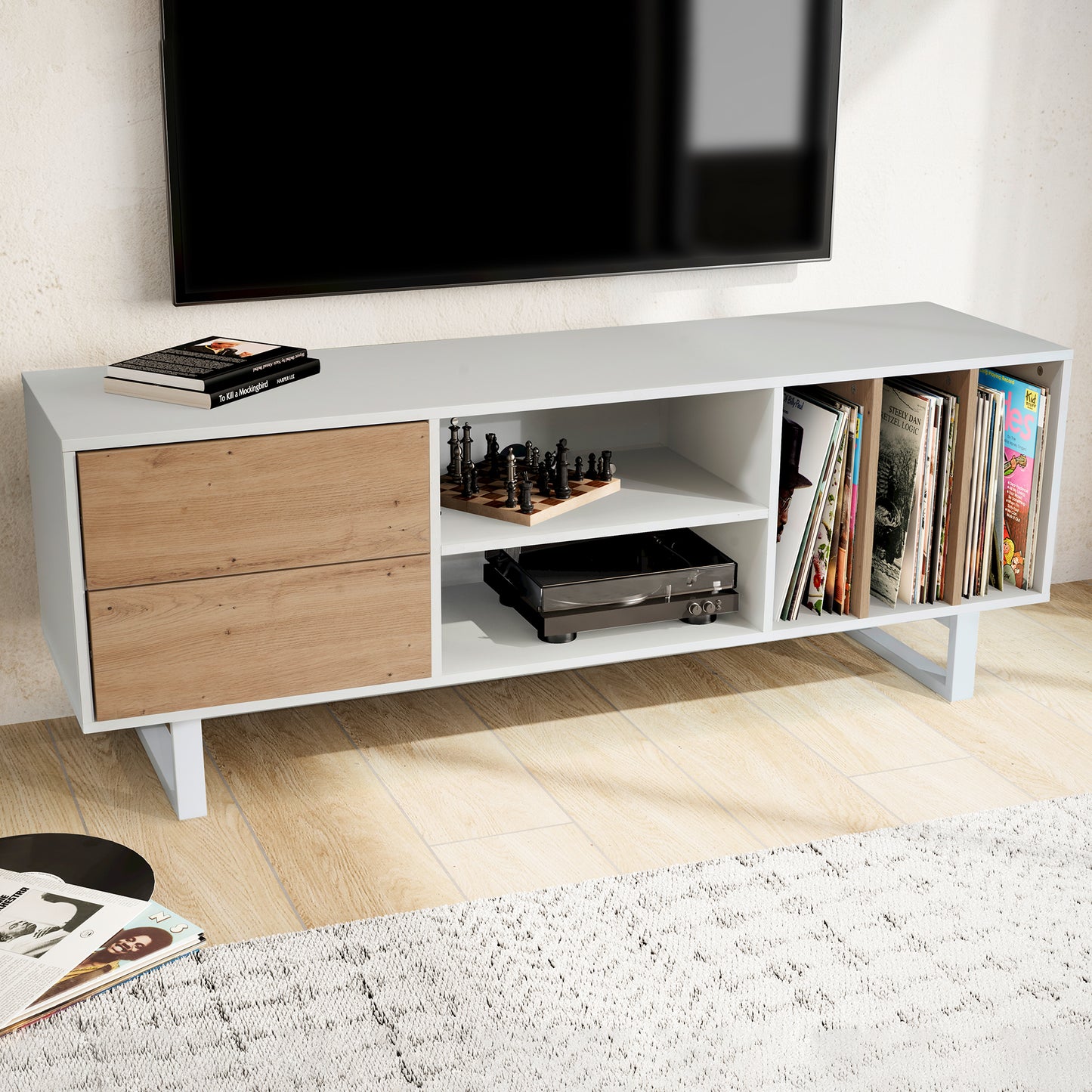 Mueble De Tv Moderno Y Funcional Modelo Wl6.812_1