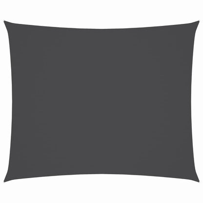 Toldo De Vela Rectangular Tela Oxford Gris Antracita 3x4 M_0