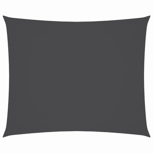 Toldo De Vela Rectangular Tela Oxford Gris Antracita 3x4 M_0