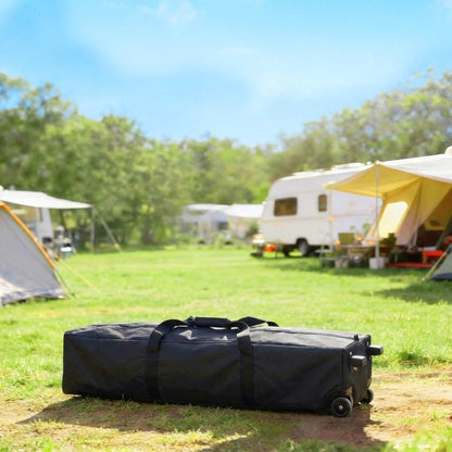 Outsunny Carpa Plegable 6x3 M Pop-up Con Bloqueo Central Altura Ajustable Plata_3