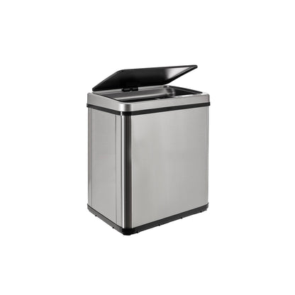 Cubo Inteligente 30l Sin Patas Apertura Auto Gris