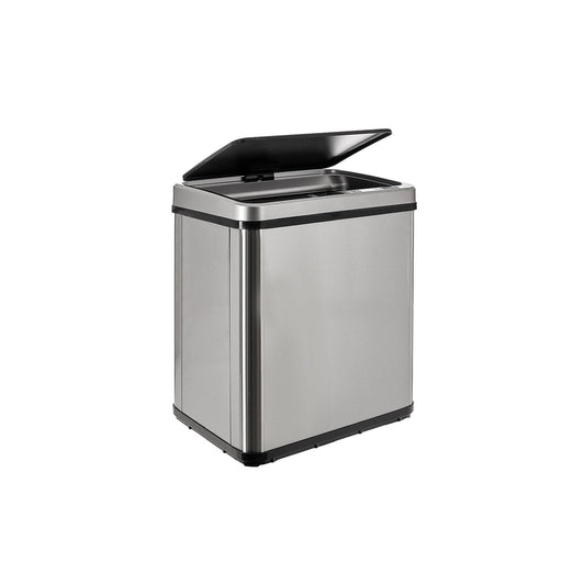 Cubo Inteligente 30l Sin Patas Apertura Auto Gris