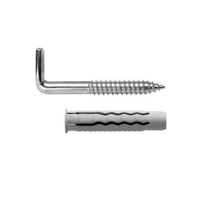 Kit Sanitario Alcayata Con Taco Ø 14 X 70 Mm. Fijación Calentadores / Termos De Agua