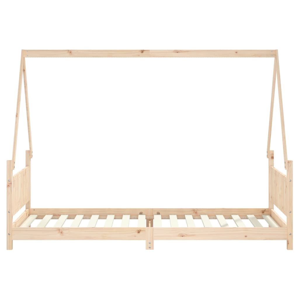 Vidaxl Estructura De Cama Para Niños Madera Maciza De Pino 90x200 Cm_3