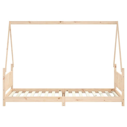 Vidaxl Estructura De Cama Para Niños Madera Maciza De Pino 90x200 Cm_3