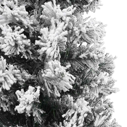 Vidaxl Árbol De Navidad Artificial Delgado Verde Con Nieve Pvc 240 Cm_4