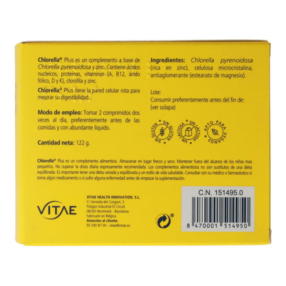 Chlorella Plus  Vitae 120 Comp