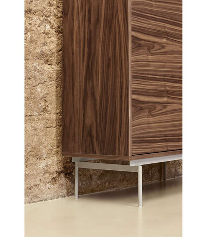 Mueble Auxiliar Modelo Valley 2 Puertas 1 Cajón Acabado Nogal/gris Claro, 40cm(ancho) 130_3