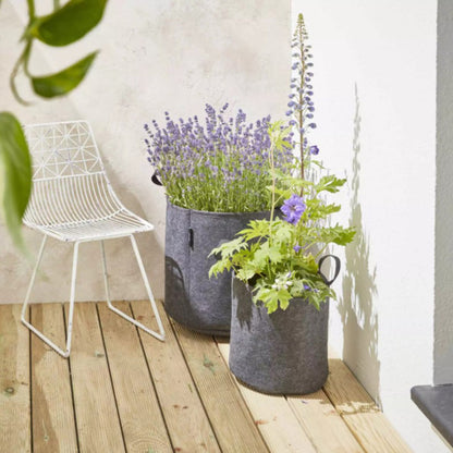 Bag4Plant Bolsa de plantación de fieltro geotextil gris ø25cm 12,3 L