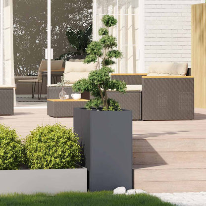 Jardinera Acero Gris Antracita 40x80x80 Cm_2