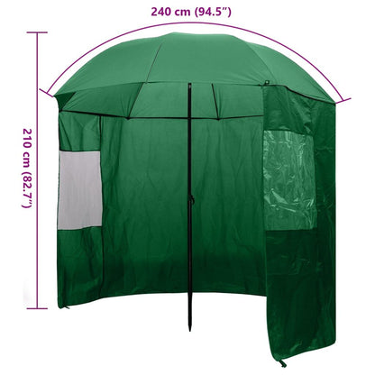 Vidaxl Paraguas De Pesca Verde 240x210 Cm_2