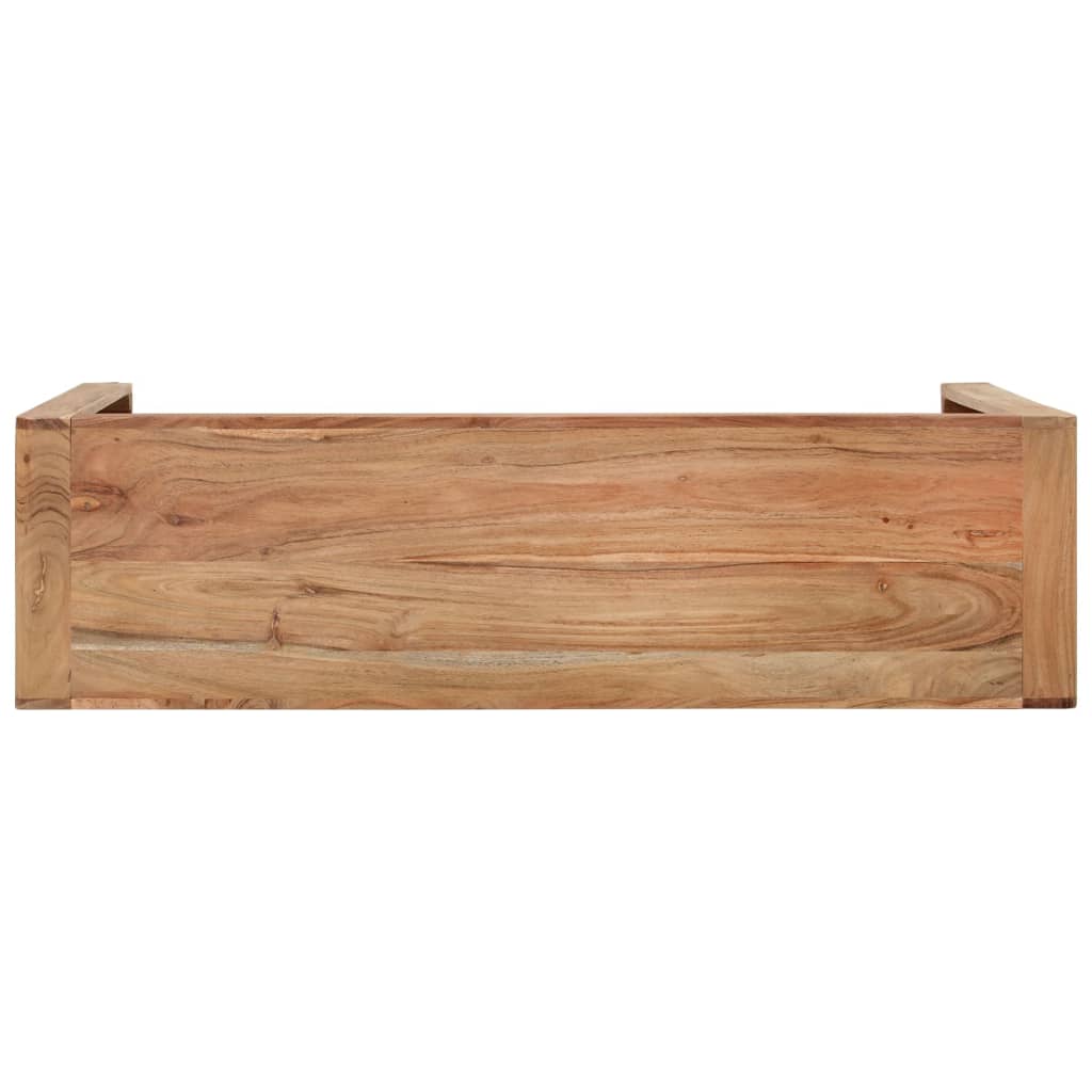 Mesa Consola Madera Maciza De Acacia 110x30x76 Cm_2