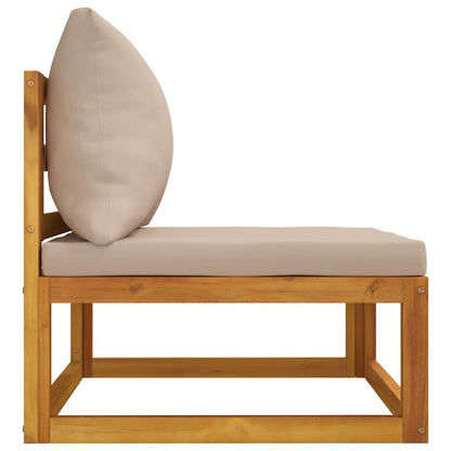 Vidaxl Sofás De Jardín 2 Pzas Con Cojines Madera Maciza Acacia_4