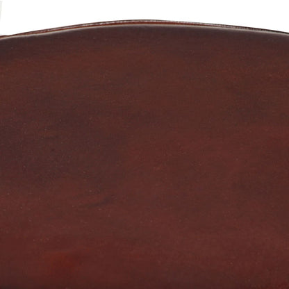 Taburetes De Barra De Cocina 2 Unidades Cuero Auténtico 76 Cm_3