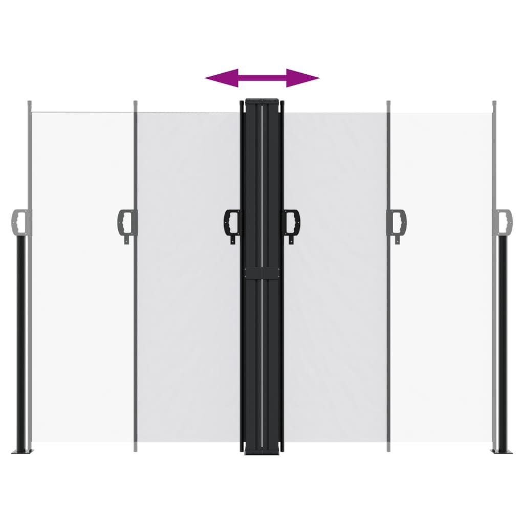Vidaxl Toldo Lateral Retráctil Blanco 180x1200 Cm_4