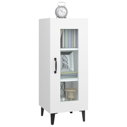 Aparador De Madera Contrachapada Blanco 34,5x34x90 Cm / Vetonek_1