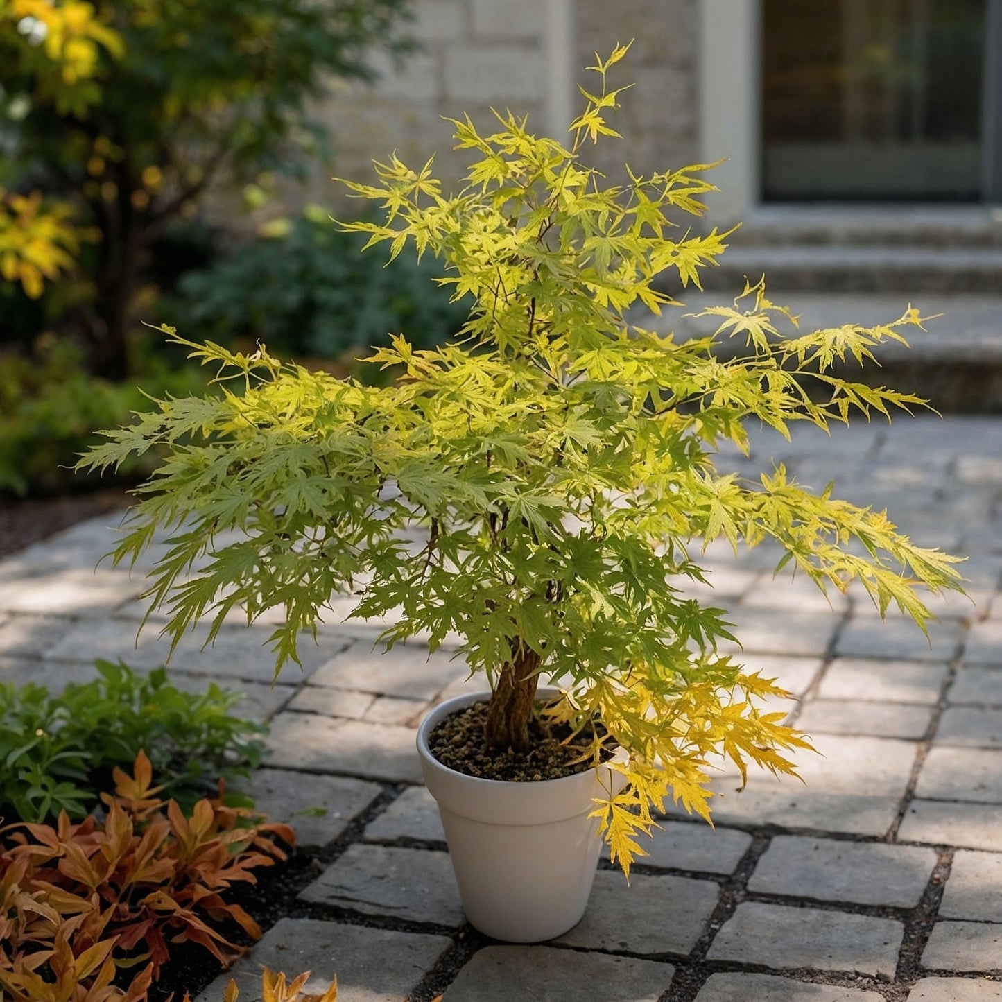 Arce Japonés - Acer Palmatum 'orange Lace' - Altura 60-70cm - ⌀19cm