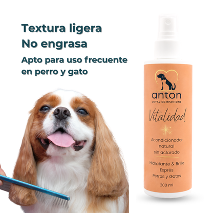 Acondicionador sin aclarado para el cuidado del pelaje de perros y gatos – 200 ml_2