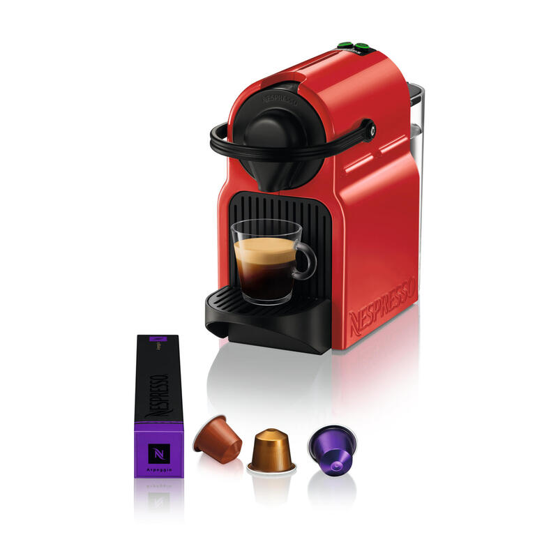 Cafetera De Cápsulas Krups Inissia Xn1005 Ruby Red 0,7 L_0