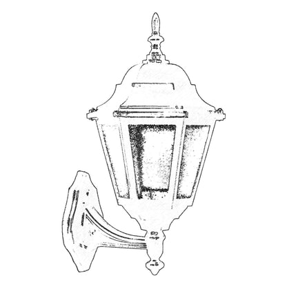 Aplique De Pared Para Exterior, Abs , Negro, 28x23x42, Casquillo E 27 Max 60 W_1