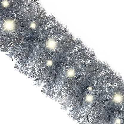 Vidaxl Guirnalda De Navidad Con Luces Led Plateado 5 M_4