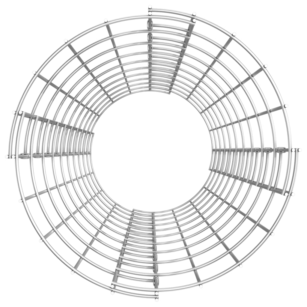 Poste Circular De Gaviones Acero Galvanizado Ø30x100 Cm / Vetonek_4