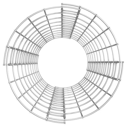 Poste Circular De Gaviones Acero Galvanizado Ø30x100 Cm / Vetonek_4
