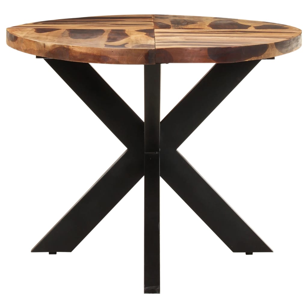Mesa De Comedor Ovalada Madera De Acacia 200x100x75 Cm_1