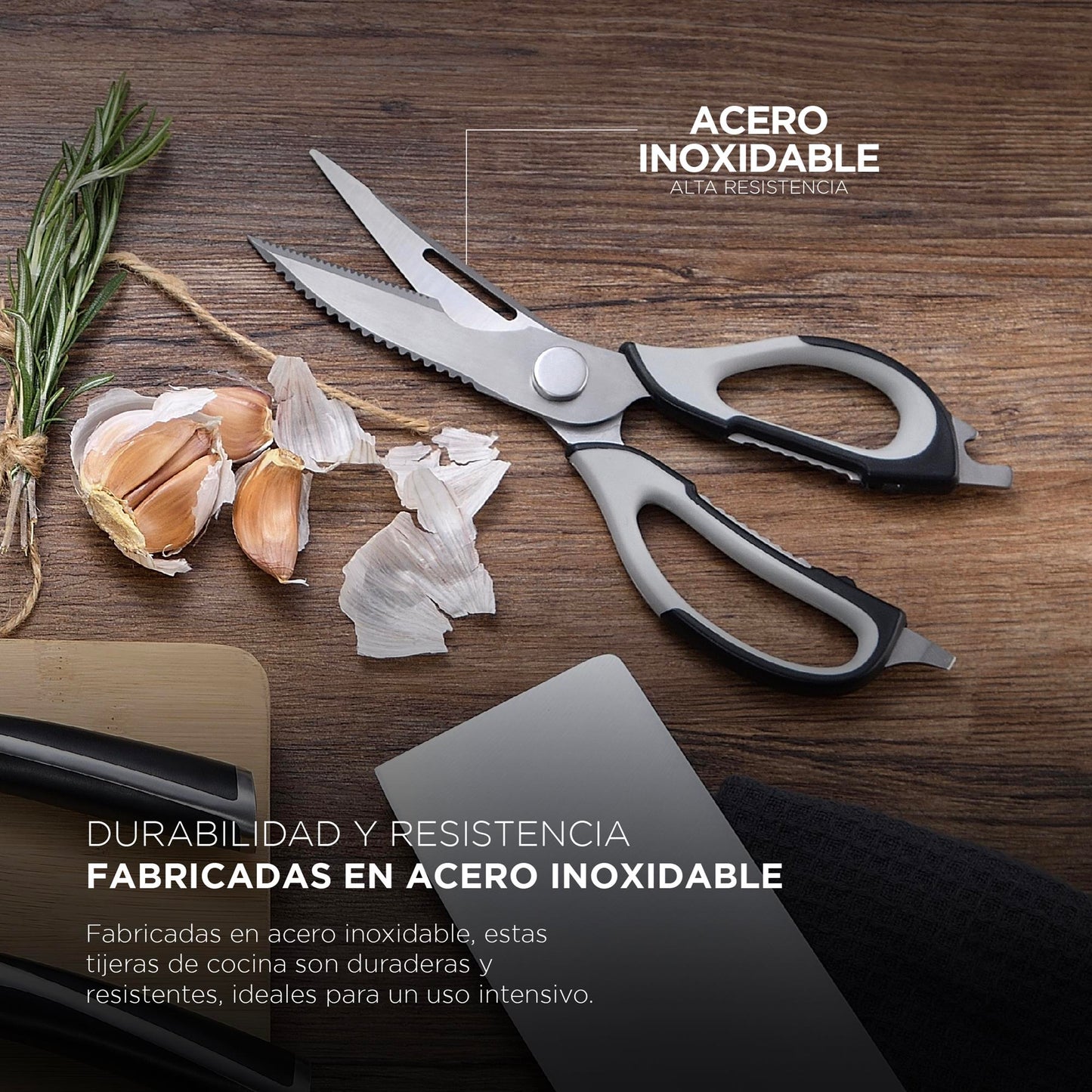 Tijeras De Cocina Elegance En Acero Inoxidable Masterpro._1