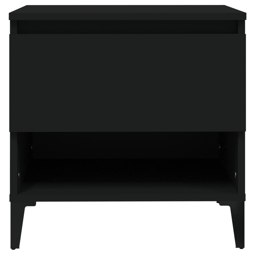 Mesa Auxiliar Madera Contrachapada Negro 50x46x50 Cm_4