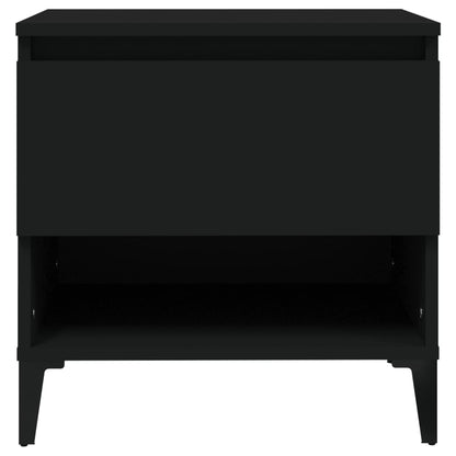 Mesa Auxiliar Madera Contrachapada Negro 50x46x50 Cm_4