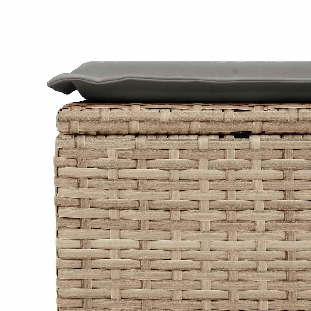 Set Sofás Jardín Y Cojines 2 Pzas Ratán Sintético Acacia Beige / Vetonek_1
