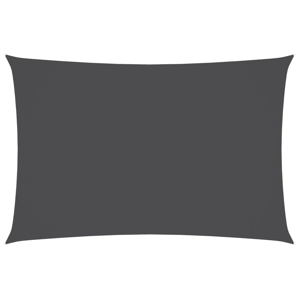 Vidaxl Toldo De Vela Rectangular Tela Oxford Gris Antracita 6x8 M_0