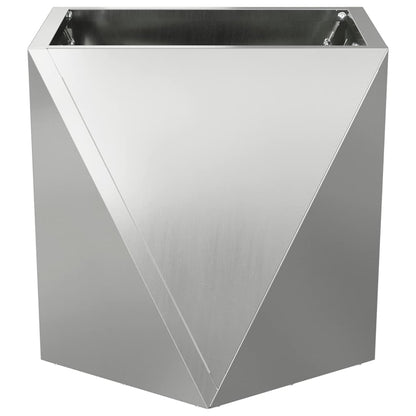 Jardinera Plateado 30 X 30 X 30 Cm Acero Galvanizado_4
