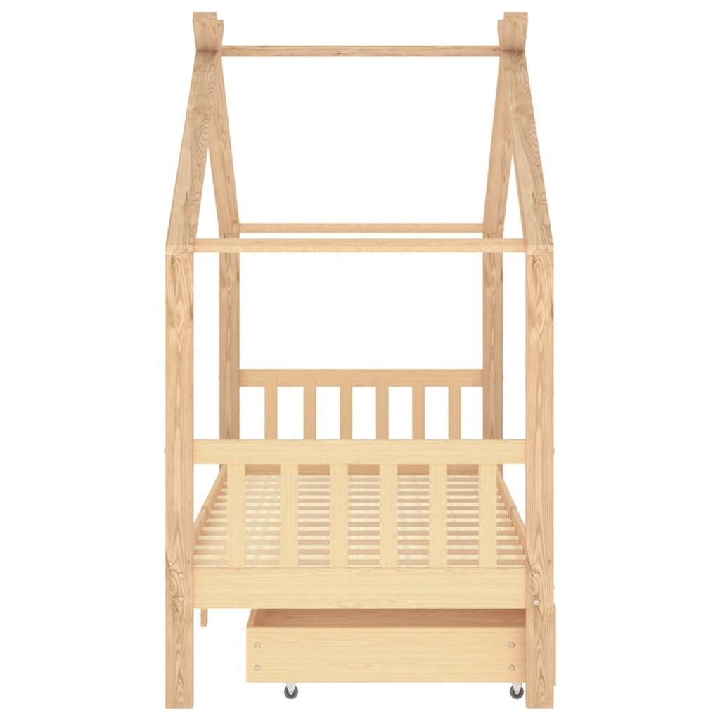 Vidaxl Estructura Cama Niños Con Cajones Madera Maciza Pino 90x200 Cm_3