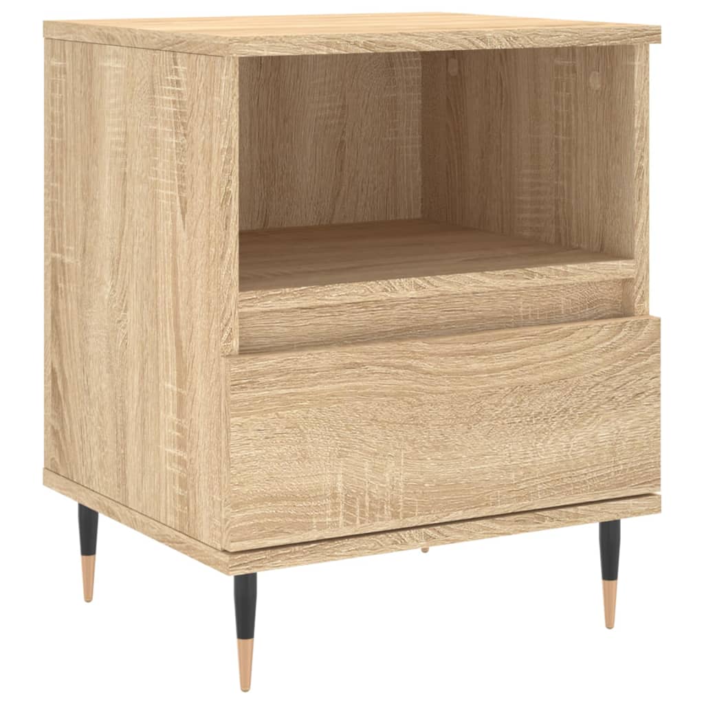Mesitas Noche 2 Uds Madera Ingeniería Roble Sonoma 40x35x50 Cm_3