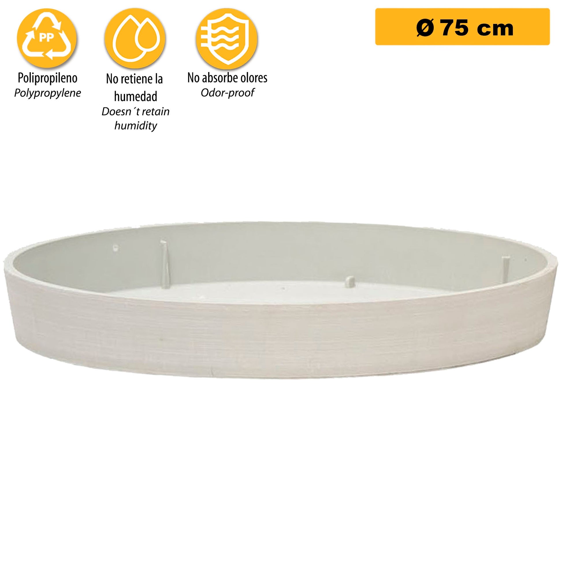 Platillo Para Maceta Ø Cm 75 Blanco_2