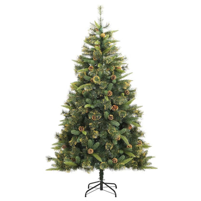 Vidaxl Árbol De Navidad Artificial Con Bisagras 300 Led Y Bolas 240 Cm_4
