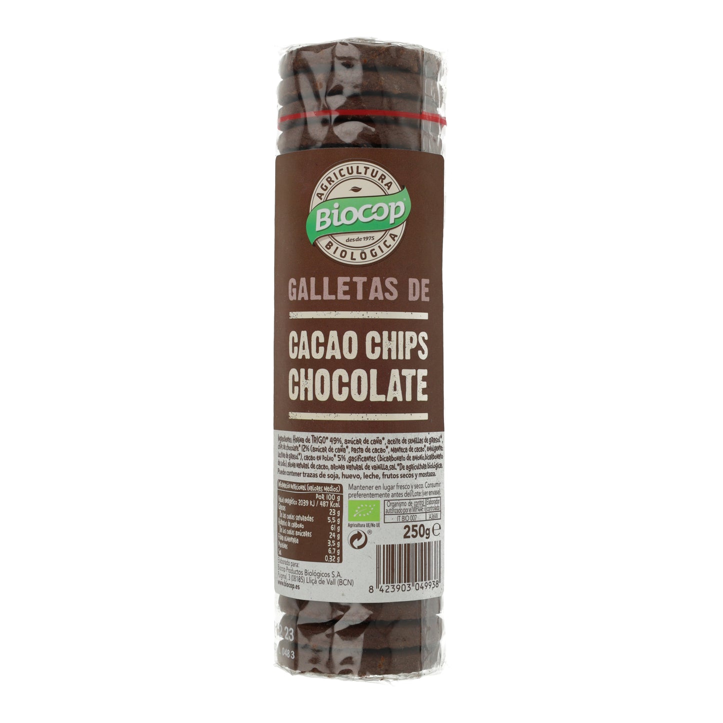 Galletas de Cacao con Chips de Chocolate Bio Biocop 250 g
