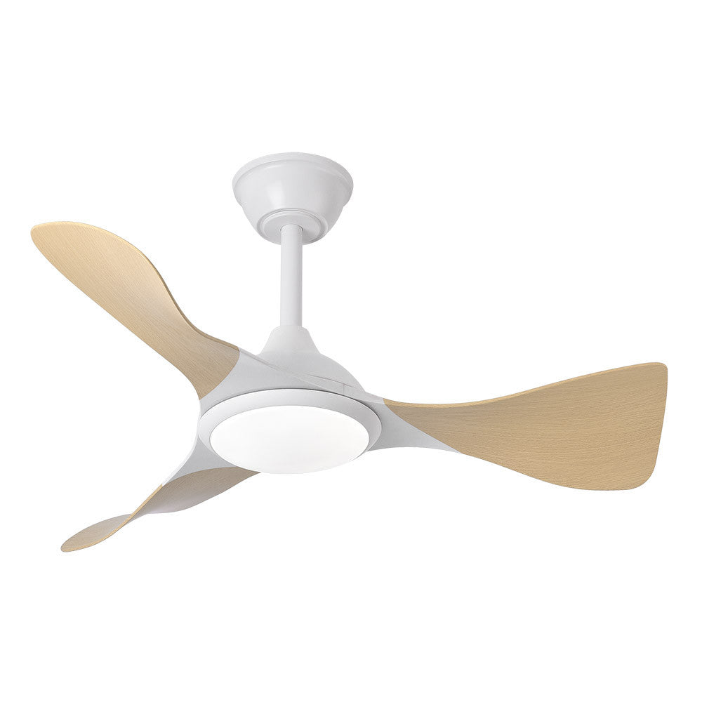 Ventilador Dc Caiman 36w 3600lm Bla/hay 89d 3aspas 6vel 3000-4500-6500k Remoto+reg.intensidad+memoria+temporizador_1