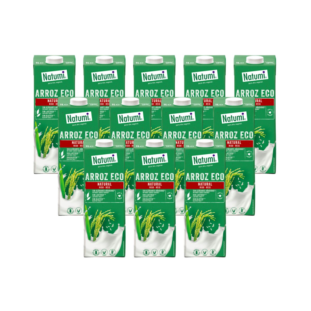 Pack 12 x Bebida de Arroz BIO Natumi 1 L