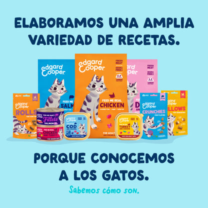 Filetes de atún con calamar para gatos Edgard & Cooper 70 g