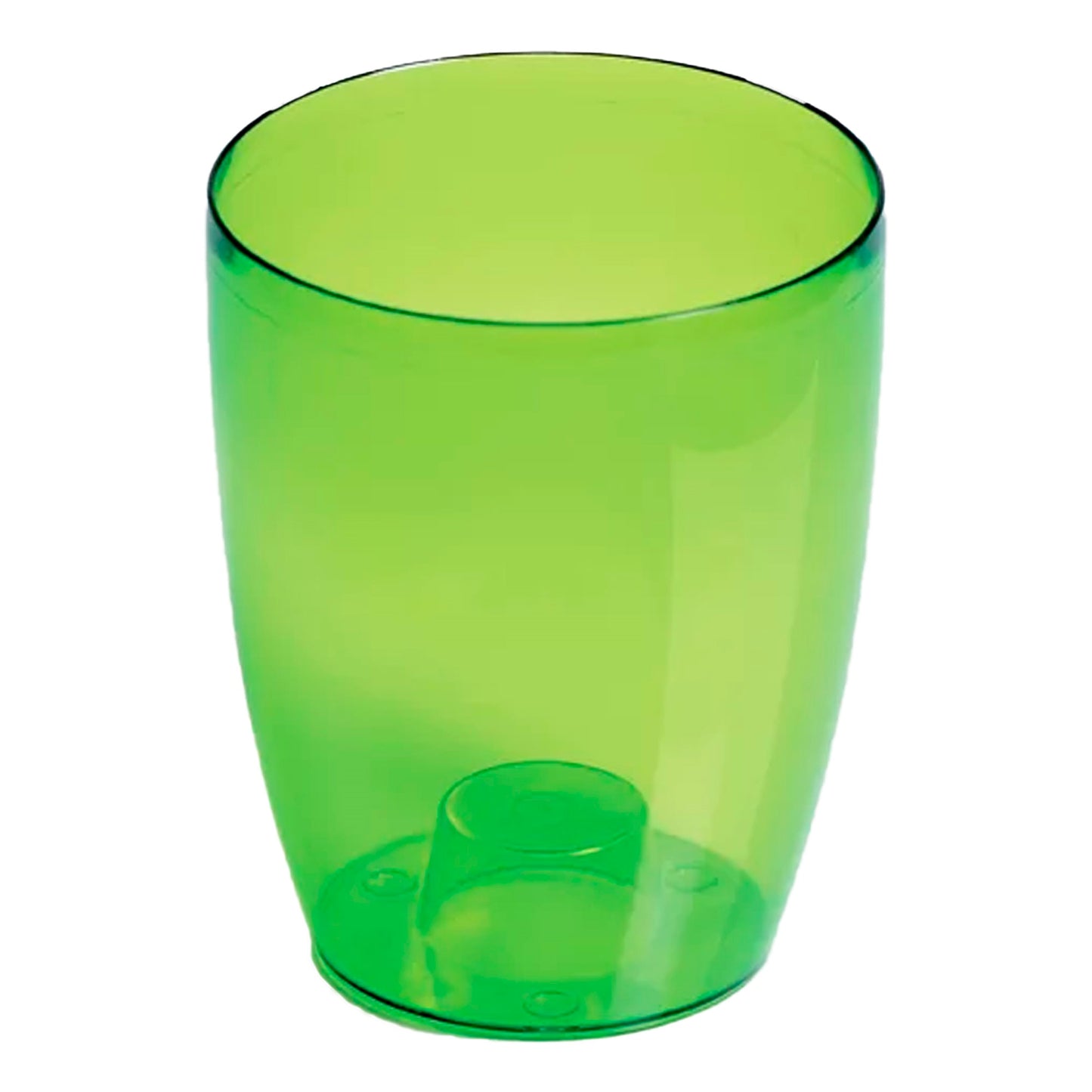 Maceta Coubi Orchid 2,4l., Dimensiones (mm) 160x160x183, Color Verde Transparente Mate